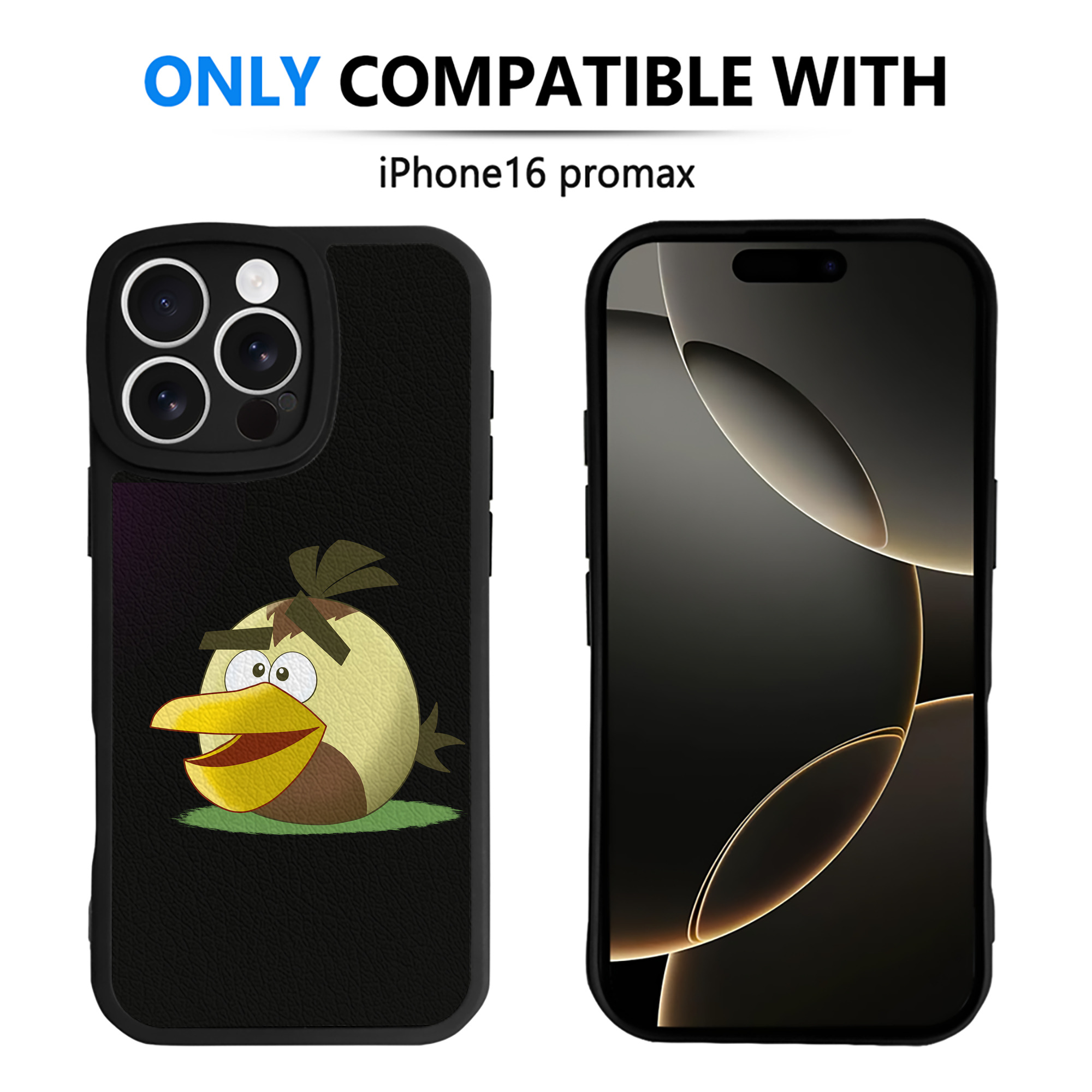 （画像用） Angry Birds アングリーバード 【iPhone 16シリーズ対応】シリコンスマホケース（レザー調） 材質：シリコン